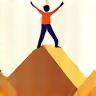 Icon representing achieving goals.
